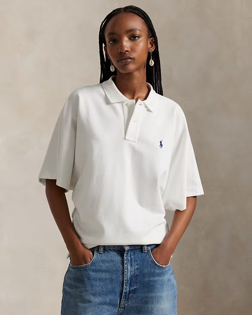 Polo Ralph Lauren Dolman-Sleeve Mesh Polo Shirt